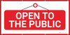 Open To The Public Banner Open To The Public Banner