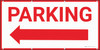 Parking Left Arrow Banner Parking Left Arrow Banner