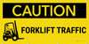 Caution Forklift Traffic Banner Caution Forklift Traffic Banner