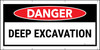 Danger Deep Excavation Banner