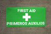 First Aid (Bilingual Spanish with white cross) Banner First Aid (Bilingual Spanish with white cross) Banner