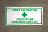 First Aid First Aid Station Bilingual Spanish Banner First Aid First Aid Station Bilingual Spanish Banner