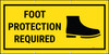 Foot Protection Required Banner