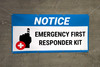 Notice Emergency First Responder Kit with Icon Banner