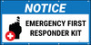 Notice Emergency First Responder Kit with Icon Banner