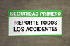 Safety First Report All Accidents Spanish Banner