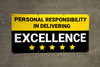 Personal Responsibility in Delivering Excellence Banner