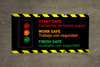 Start Work Finish Safe Bilingual Spanish Banner Start Work Finish Safe Bilingual Spanish Banner