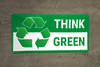 Think Green Recycle Banner Think Green Recycle Banner