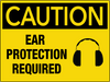 Caution Ear Protection Required Wall Sign Caution Ear Protection Required Wall Sign