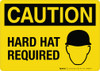 Caution Hard Hat Required Wall Sign