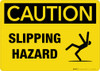 Caution Slipping Hazard Wall Sign Caution Slipping Hazard Wall Sign