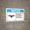 Notice: Use of Drone/You May be Photographed - Wall Sign