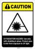 Caution: UV Radiation Hazard Protect Eyes and Skin ANSI - Portrait Wall Sign Caution: UV Radiation Hazard Protect Eyes and Skin ANSI - Portrait Wall Sign