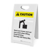 Caution: Bend Knees Not Waist - A-Frame Sign