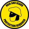 Hair and Beard Protection Required Floor Sign (Version 3) Hair and Beard Protection Required Floor Sign (Version 3)