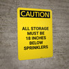 Caution: Approach Door Slowly - Portrait Wall Sign