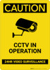 Caution: CCTV in Operation - Portrait Wall Sign