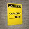 Caution: Carbon Dioxide - Portrait Wall Sign Caution: Carbon Dioxide - Portrait Wall Sign