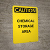 Caution: Chemicals are Ototoxicants - Portrait Wall Sign