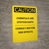 Caution: Chlorine - Portrait Wall Sign