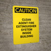 Caution: Close Clearance - Portrait Wall Sign Caution: Close Clearance - Portrait Wall Sign