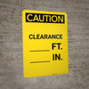 Caution: Close Door When Not in Use - Portrait Wall Sign