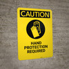 Caution: Hard Hat Required - Portrait Wall Sign Caution: Hard Hat Required - Portrait Wall Sign