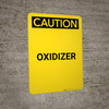 Caution: Oxidizer - Portrait Wall Sign