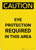 Caution: PPE Eye Protection Required in This Area - Portrait Wall Sign