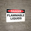 Danger: Flammable Liquids - Wall Sign