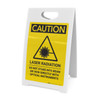 Caution: Laser Radiation Do Not Stare into Beam - A-Frame Sign