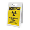 Caution: Radiation Area Authorized Personnel Only - A-Frame Sign Caution: Radiation Area Authorized Personnel Only - A-Frame Sign