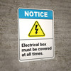 Notice: Ear Protection Must be Worn While Working Operation - Portrait Wall Sign