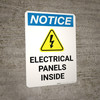 Notice: Main Power Cut Off - Portrait Wall Sign