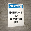Notice: Entrance For Employees Only - Portrait Wall Sign