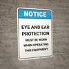 Notice: Eye Wash with Icon - Portrait Wall Sign