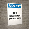 Notice: Fire Damper - Portrait Wall Sign