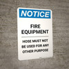 Notice: Fire Department Connection - Portrait Wall Sign
