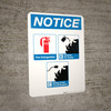 Notice: Fire Equipment Hose Must Not Be Used For Any Other Purpose - Portrait Wall Sign