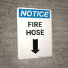 Notice: Fire Extinguisher and Flammable Materials with Icons - Portrait Wall Sign Notice: Fire Extinguisher and Flammable Materials with Icons - Portrait Wall Sign