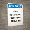 Notice: Fire Regulations Demand That Space Be Clear at All Times - Portrait Wall Sign