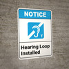 Notice: Hearing Protection Required Beyond This Point - Portrait Wall Sign
