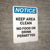 Notice: Keep Closed - Cross Contamination ANSI - Portrait Wall Sign