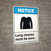 Notice: Low Clearance ANSI with Graphic - Portrait Wall Sign Notice: Low Clearance ANSI with Graphic - Portrait Wall Sign