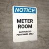 Notice: Microwave Hazard In This Area with Icon - Portrait Wall Sign