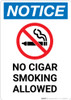 Notice: No Cigar Smoking Allowed - Portrait Wall Sign Notice: No Cigar Smoking Allowed - Portrait Wall Sign