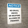 Notice: No Dumping - Portrait Wall Sign