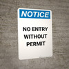 Notice: No Firearms Allowed On Premises - Portrait Wall Sign
