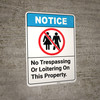 Notice: No Truck Drivers Beyond This Point - Portrait Wall Sign